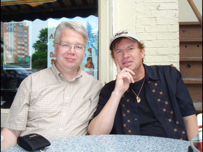 Albany, NY, June 9, 2007: ZOHO's Jochen Becker meeting up with ZOHO ROOTS artist Jimmy Hall, who was on tour as band director for country rocker Hank Williams jr, on a double header with legendary Southern Rock group Lynrd Skynrd!