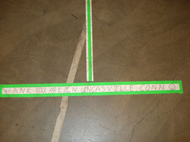  Uncasville, CT, May 29, 2009: a cheeky reminder for Hank.