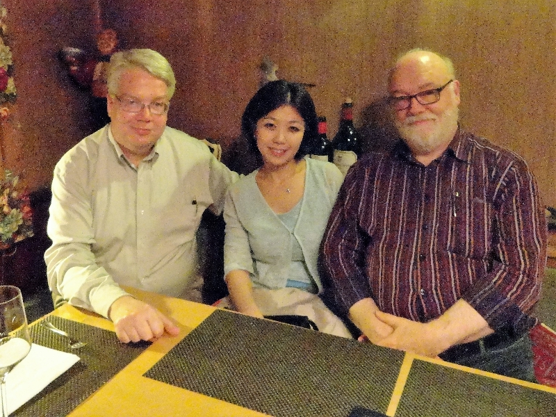 August 14, 2012: we did it! Celebrating in Bielefeld, Germany, the ZOHO CD release of Bach 1720, a unique classical organ solo recital featuring Prof. Thomas Meyer-Fiebigs completions of fragments of Bach organ compositions, brilliantly performed by his wife Aya Yoshida.
