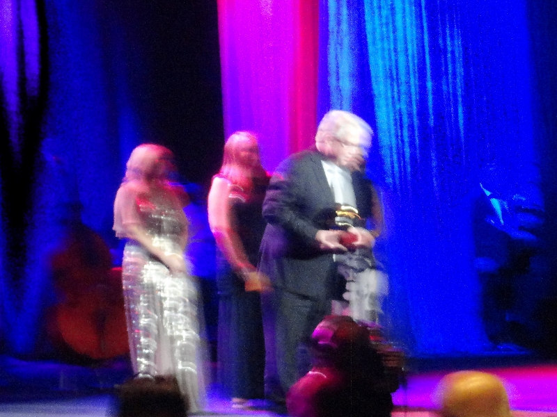 November 20, 2014: we WON!! Excuse the shaky pic of Jochen on stage, shot by Jochen�s wife Iris.