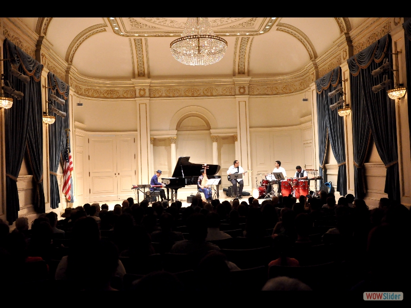 September 21, 2018: A ZOHO artist making music history again today, new ZOHO artist, Beijing-born pianist Dongfeng Liu premiered his extraordinary fusion of traditional Chinese instrumental melodies and instrumentation with the rhythm of Afro-Cuban latin jazz, at Weill Recital Hall in Carnegie Hall, New York. The concert celebrated the CD release of Dongfeng�s new ZOHO release CHINA CARIBE. Photo: Melanie Futorian.