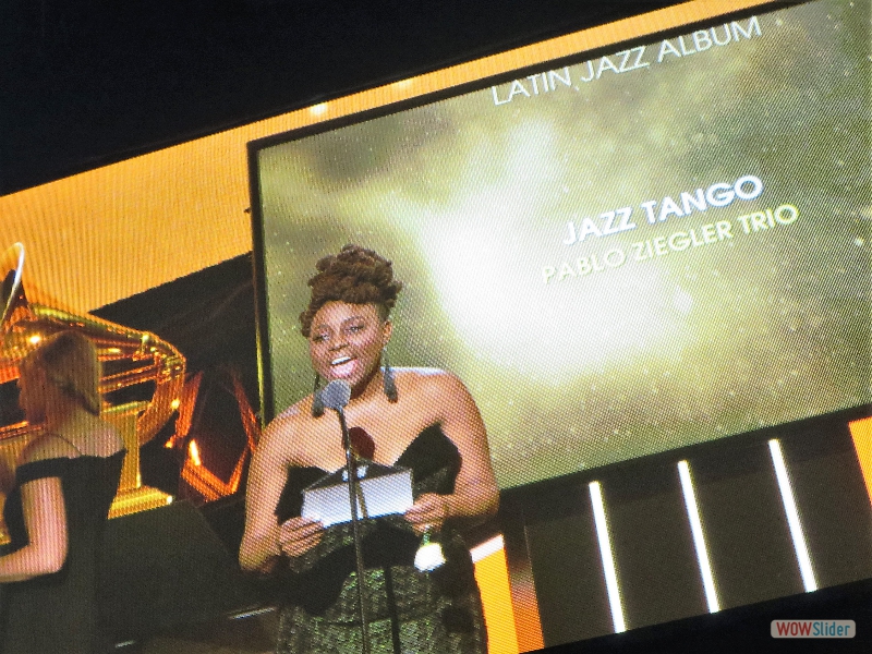 January 28, 2018: And the winner is: Pablo Ziegler Trio! We won!! What an incredibly exciting moment!